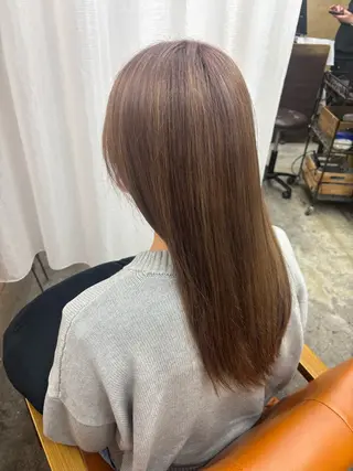 セミロング 大本 涼風のヘアスタイル