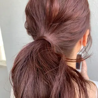 ミディアム レイヤー専門家 ダブルカラー修のヘアスタイル