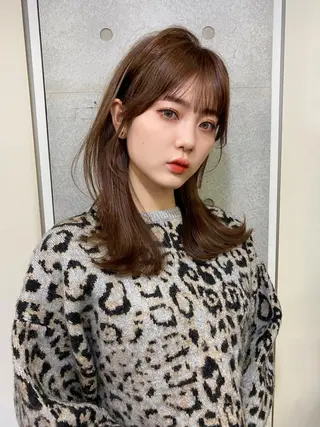 ミディアム カラー 似合わせレイヤー 🇰🇷荒木洋文のヘアスタイル