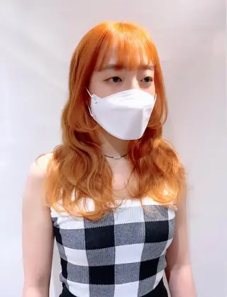 セミロング カラー ヘアアレンジ 柔らか垢抜けｶﾗｰと ｶｯﾄ🫧ASUKAのヘアスタイル