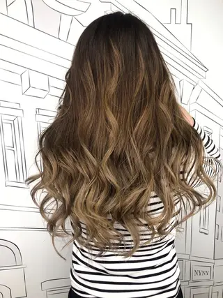 セミロング カラー TOMOKA 艶髪/透明感カラーのヘアスタイル