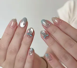 ネイル By moonネイル 🌷ワンホン/韓国風のネイルデザイン