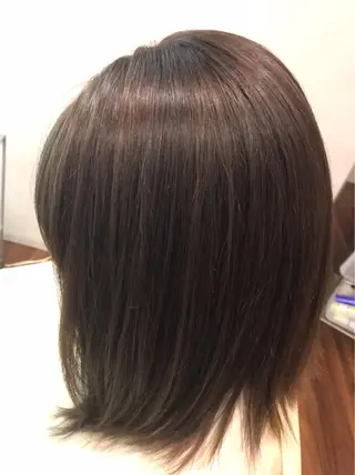 ミディアム カラー 髪質改善TR 透明感カラーHanaのヘアスタイル
