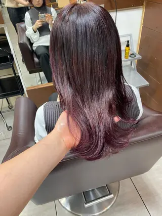 ミディアム カラー ヘアアレンジ 川上 麻梨阿のヘアスタイル