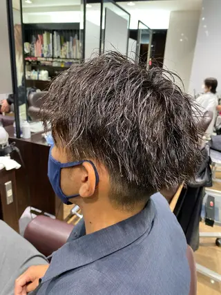 ショート パーマ メンズ 酸スト/フェザー パーマ/三谷海斗のヘアスタイル