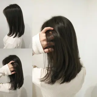 ミディアム カラー パーマ ヘアアレンジ メンズ キッズ ネイル マツエク・マツパ MEGUMI megumiのヘアスタイル