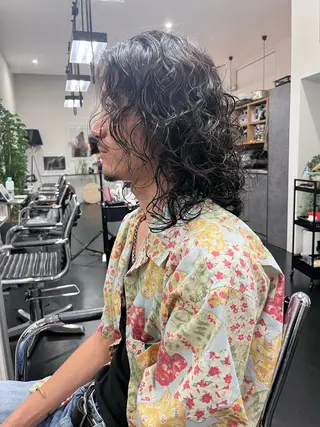 ミディアム 似合わせパーマ/ 山本銀次郎のヘアスタイル