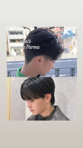 メンズ 🎀レイヤー/ブリー チ艶カラー🫧NOAのヘアスタイル