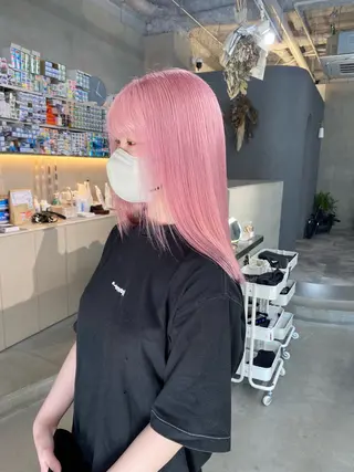 セミロング カラー 前橋 姫奈のヘアスタイル