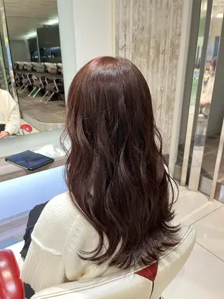 ロング カラー ヘアアレンジ 【艶カラー】石山拓人 /ブリーチのヘアスタイル