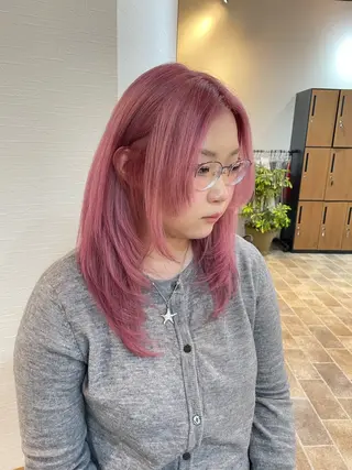 ロング カラー YUI/ ブリーチカラー🌷のヘアスタイル