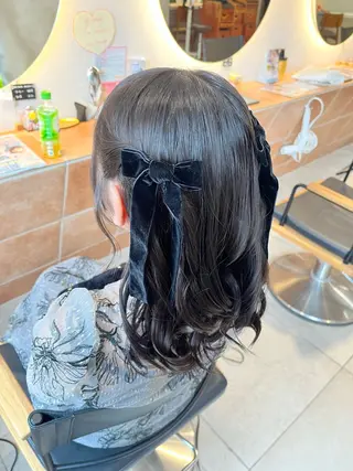 ミディアム ヘアアレンジ メンズパーマ/ 横浜/佐藤桃香 🦥のヘアスタイル