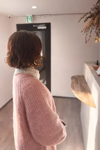 ミディアム パーマ ふわりhair💭 emo.中澤慶のヘアスタイル