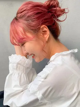 セミロング ヘアアレンジ 野々村 朋美のヘアスタイル