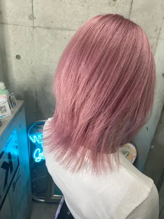 ミディアム カラー ヘアアレンジ 國分 伸也のヘアスタイル