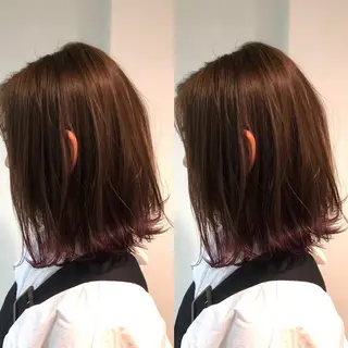 カラー 💖ブリーチなし透明 感💖ASAHIのヘアスタイル