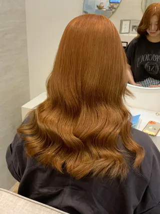 ロング カラー パーマ ヘアアレンジ メンズ キッズ 🤍韓国風レイヤー/ 艶髪🤍鳥越美羽のヘアスタイル