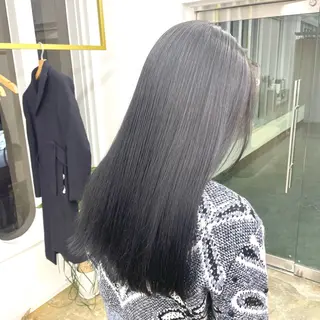 ロング カラー 肌に馴染む暗髪 梅田・増田のヘアスタイル