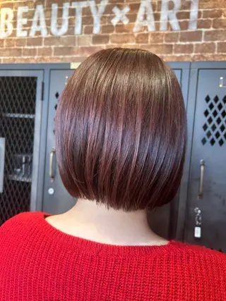 ミディアム カラー 久木原 ゆりのヘアスタイル