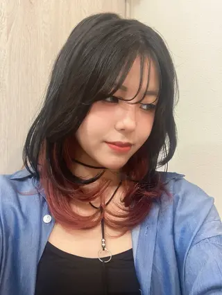 セミロング カラー ヘアアレンジ カットモデル募集中 💜manaka💜のヘアスタイル