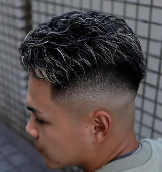 ショート カラー パーマ メンズ 💈men's💈 satoru中目黒のヘアスタイル