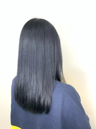 セミロング カラー 透明感カラー& メンズアイブロウ専門のヘアスタイル