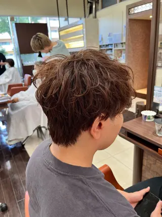 ショート カラー パーマ メンズ 🧊メンズ特化🧊 高木航希のヘアスタイル