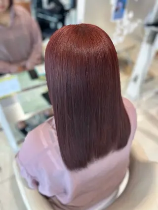 セミロング カラー アンフェリール原島店 韓国ヘア/ユウのヘアスタイル