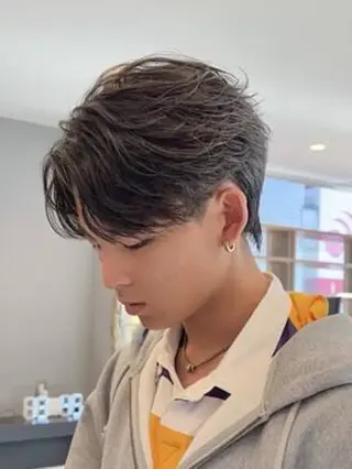 ショート メンズ 💈フェザーパーマ 須賀俊介💈のヘアスタイル