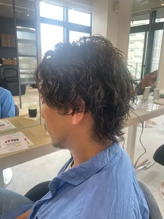 ショート パーマ メンズ AKI 🐉のヘアスタイル