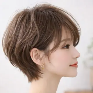 ショート ショートカット/ レイヤー/齋藤大貴のヘアスタイル