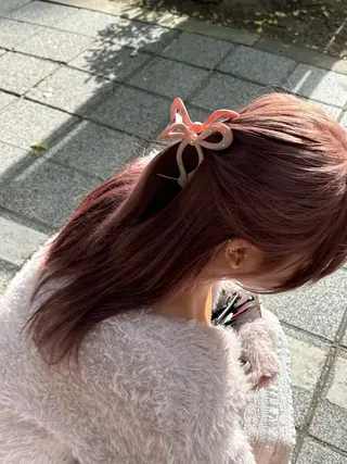 ロング カラー 🍓ハイトーンカラー 🎀nene🍓のヘアスタイル