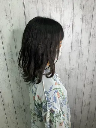 ミディアム 【清瀬】パサツキ 広がり改善川合剛史のヘアスタイル