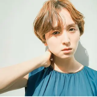 ショート 天王寺韓国ヘア 小山歓実のヘアスタイル