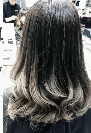 セミロング 大山 晃介のヘアスタイル