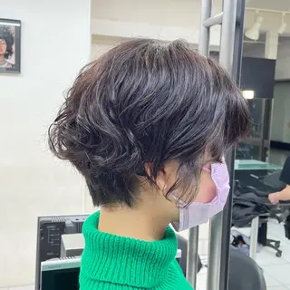 ショート パーマ 大山 真衣のヘアスタイル