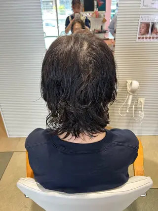 パーマ メンズ 🩷愛咲🩷レイヤー /透明感カラーのヘアスタイル