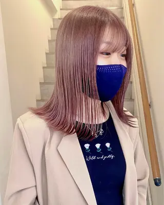 ミディアム カラー RAIMA ケアハイトーンのヘアスタイル