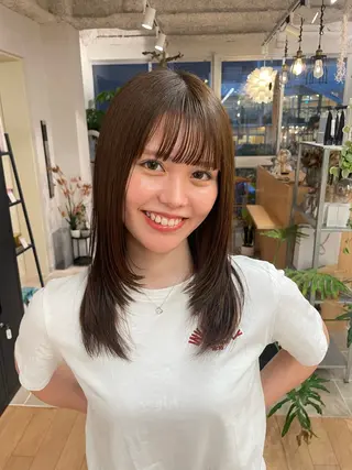ロング SHIORI/ ベージュカラー/ボブのヘアスタイル