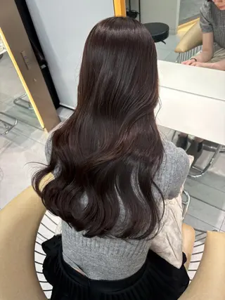 ロング 顔周り🇰🇷韓国 レイヤー/モエのヘアスタイル