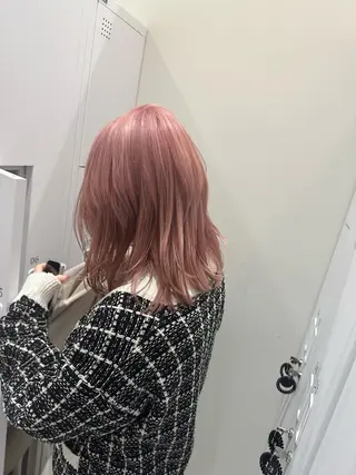 ミディアム レイヤー/ハッシュ 渋谷/サッタのヘアスタイル