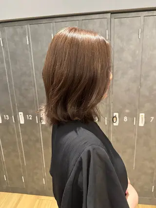 ミディアム カラー 中尾 碧斗のヘアスタイル