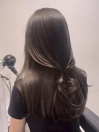 カラー *ブリーチなし🤎 透明感カラー🤎のヘアスタイル