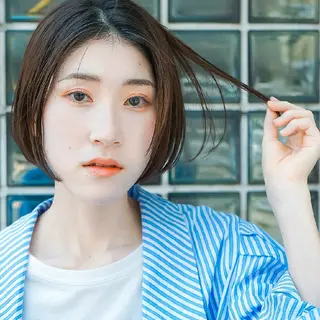 ショート 天王寺韓国ヘア 小山歓実のヘアスタイル