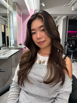 ロング カラー fuu kaのヘアスタイル