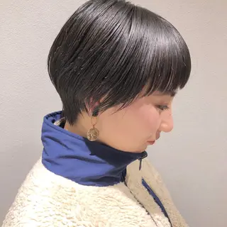 ショート 上品な大人レイヤー 🍀渋谷🍀濱口敬太のヘアスタイル