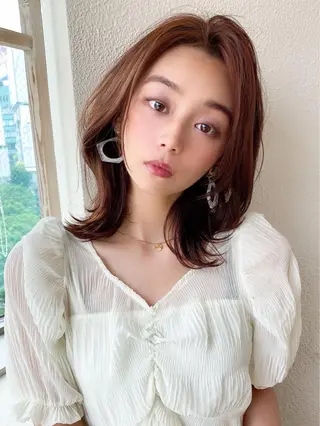 ミディアム カラー ☺︎ Naomiのヘアスタイル