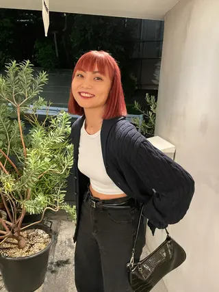 カラー スパイラルパーマ 🌐hina⭐️のヘアスタイル