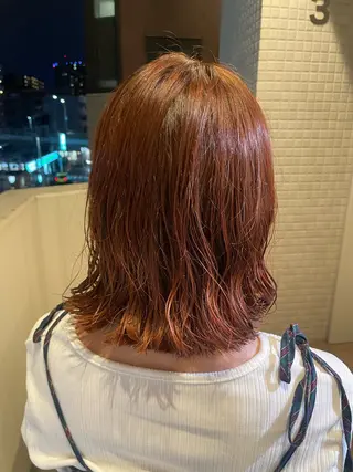 ミディアム カラー パーマ 🎀レイヤー/パーマ カラー/ai🎀のヘアスタイル