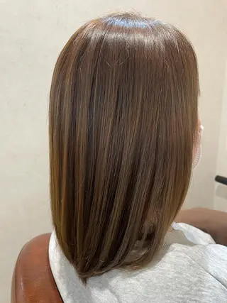 ミディアム カラー 透明感カラー💎 AYAのヘアスタイル